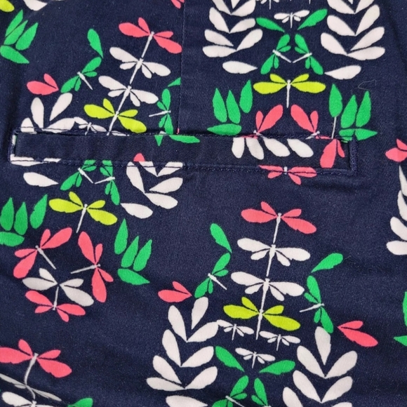 Crown & Ivy Shorts Size 18W Curvy Blue Dragonflies NWOT Waist 42" Womens - Picture 3 of 8